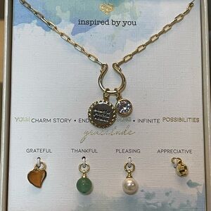NIB Inspired By You necklace with charms